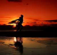 Dancing under a red sky